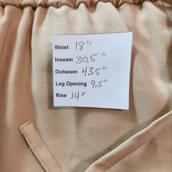 Eloquii Khaki Wide Tapered Leg Pants Size 16 NWOT Flowy Khaki Pants - Picture 9 of 9